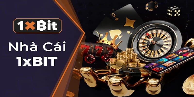 Giao diện trang chủ 1XBIT với hệ sinh thái cá cược tiền điện tử hiện đại