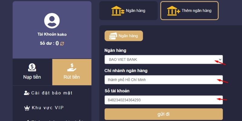 Danh sách các loại coin có thể rút tiền tại 1XBIT
